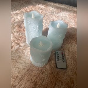 3 flameless led light candles